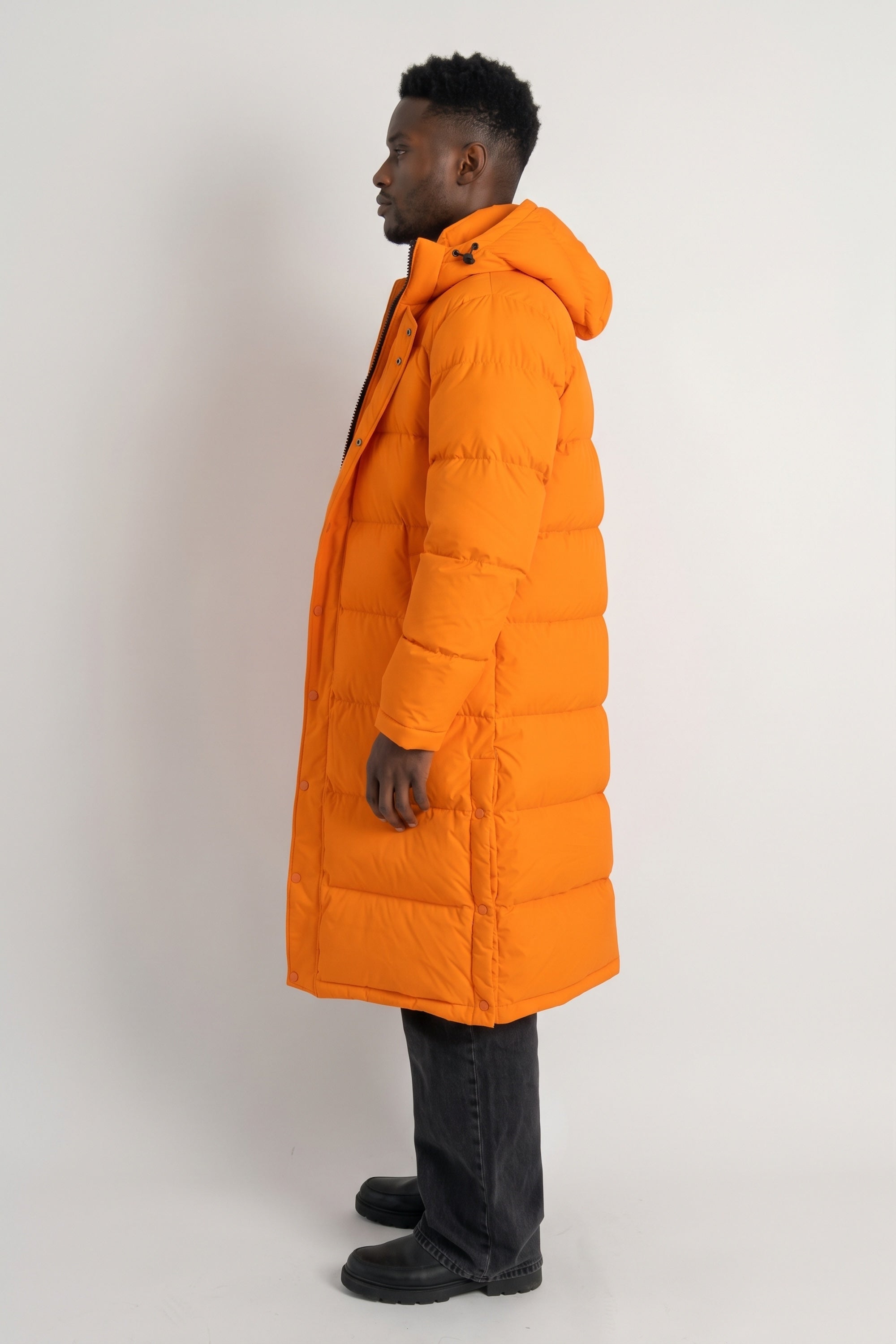 Puff-O® Men Long Down Puffer Jacket #color_orange