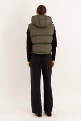 Orolay-Aurora Hooded Puffer Vest-#color_ARMY green