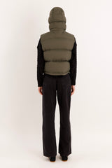 Orolay-Aurora Hooded Puffer Vest-#color_ARMY green