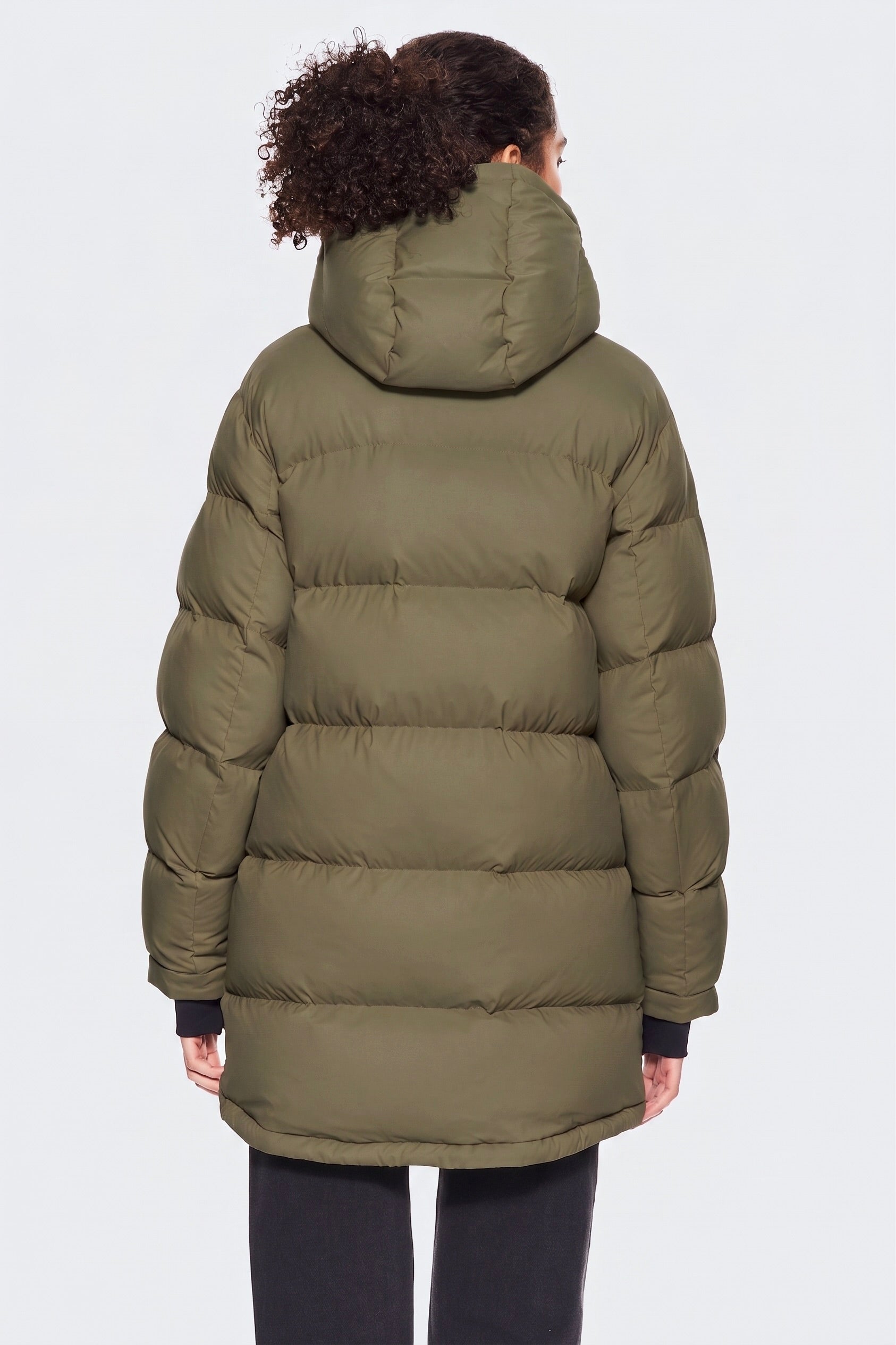 Orolay-Aurora Detachable Hood Down Puffer-#color_army green