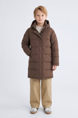 Puff-O® Kid Long Down Jacket orolay #color_coffee