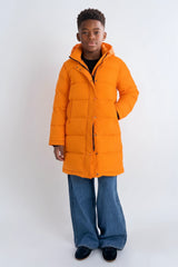 Puff-O® family Long Down Jacket orolay #color_orange