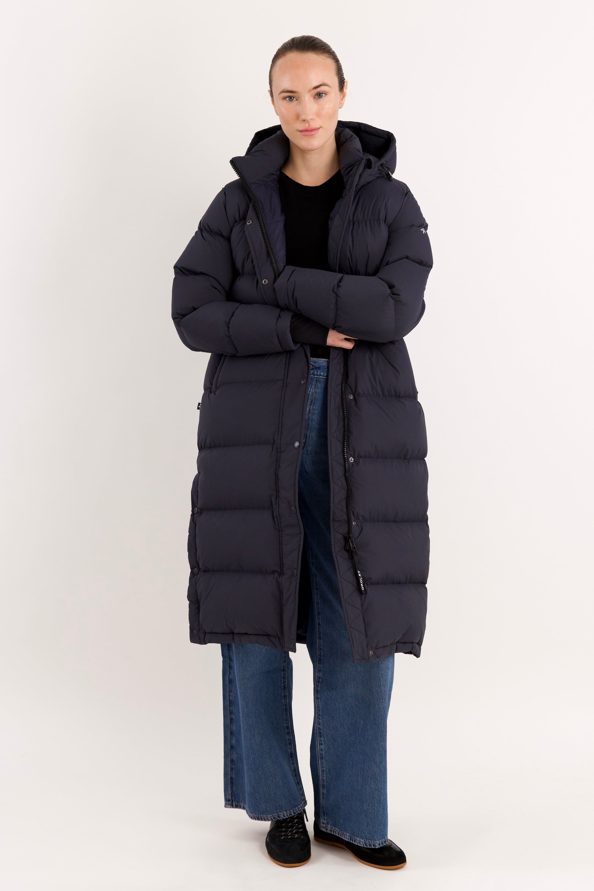 Orolay-Aurora Long Down Parka-#color_navy