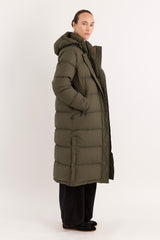 Orolay-Aurora Long Down Parka-#color_army green