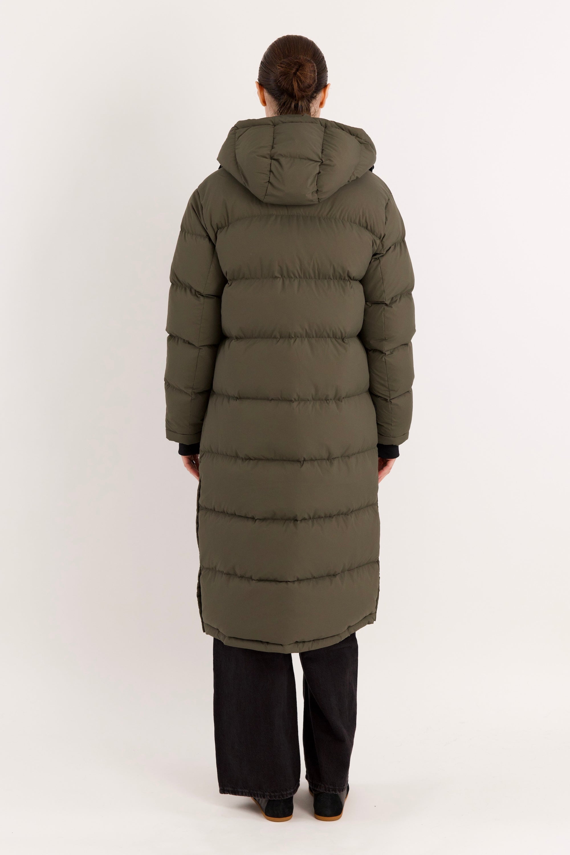 Orolay-Aurora Long Down Parka-#color_army green