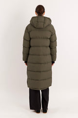 Orolay-Aurora Long Down Parka-#color_army green