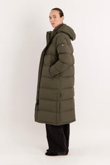 Orolay-Aurora Long Down Parka-#color_army green