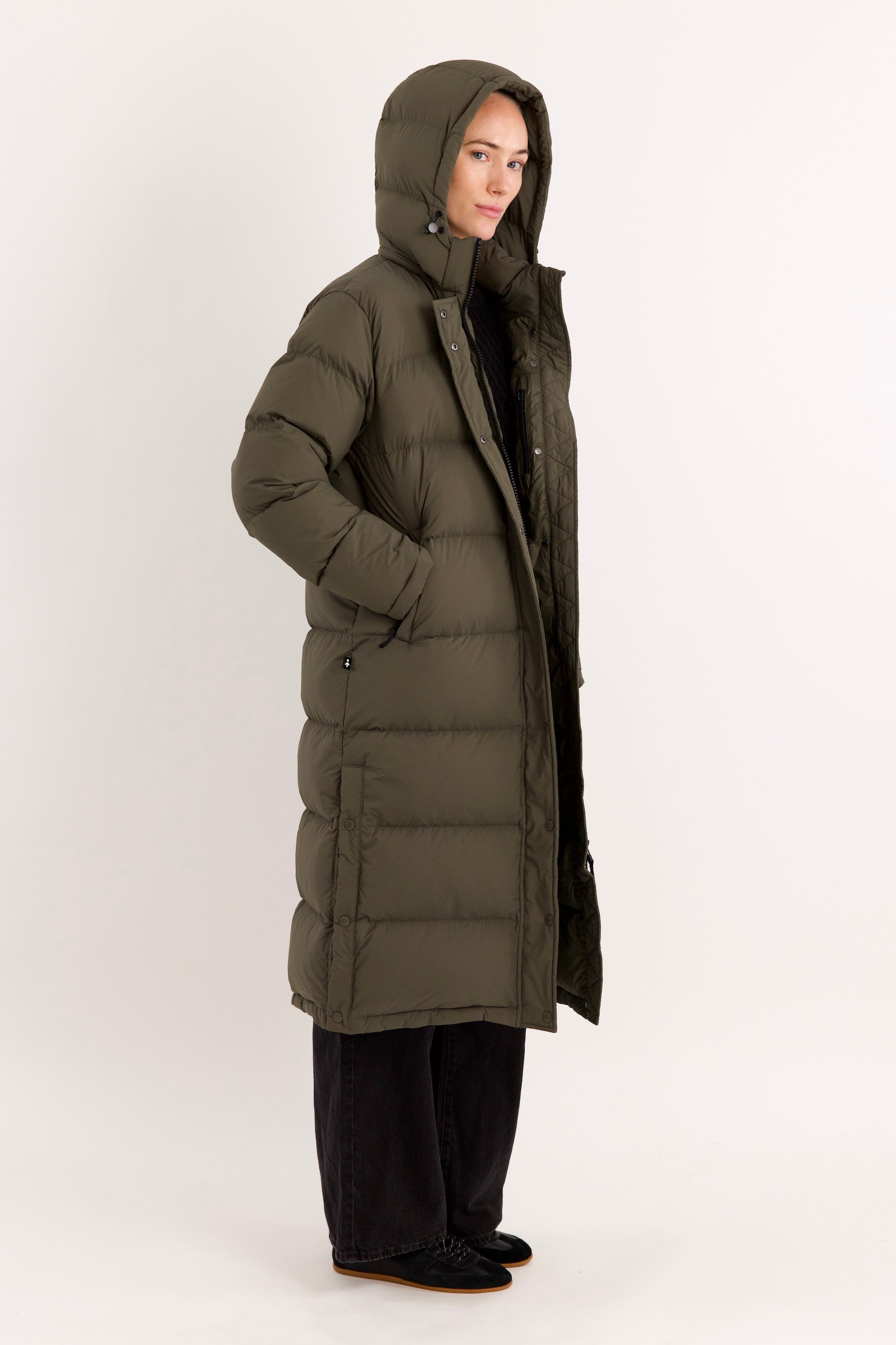 Orolay-Aurora Long Down Parka-#color_army green