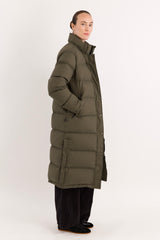 Orolay-Aurora Long Down Parka-#color_army green