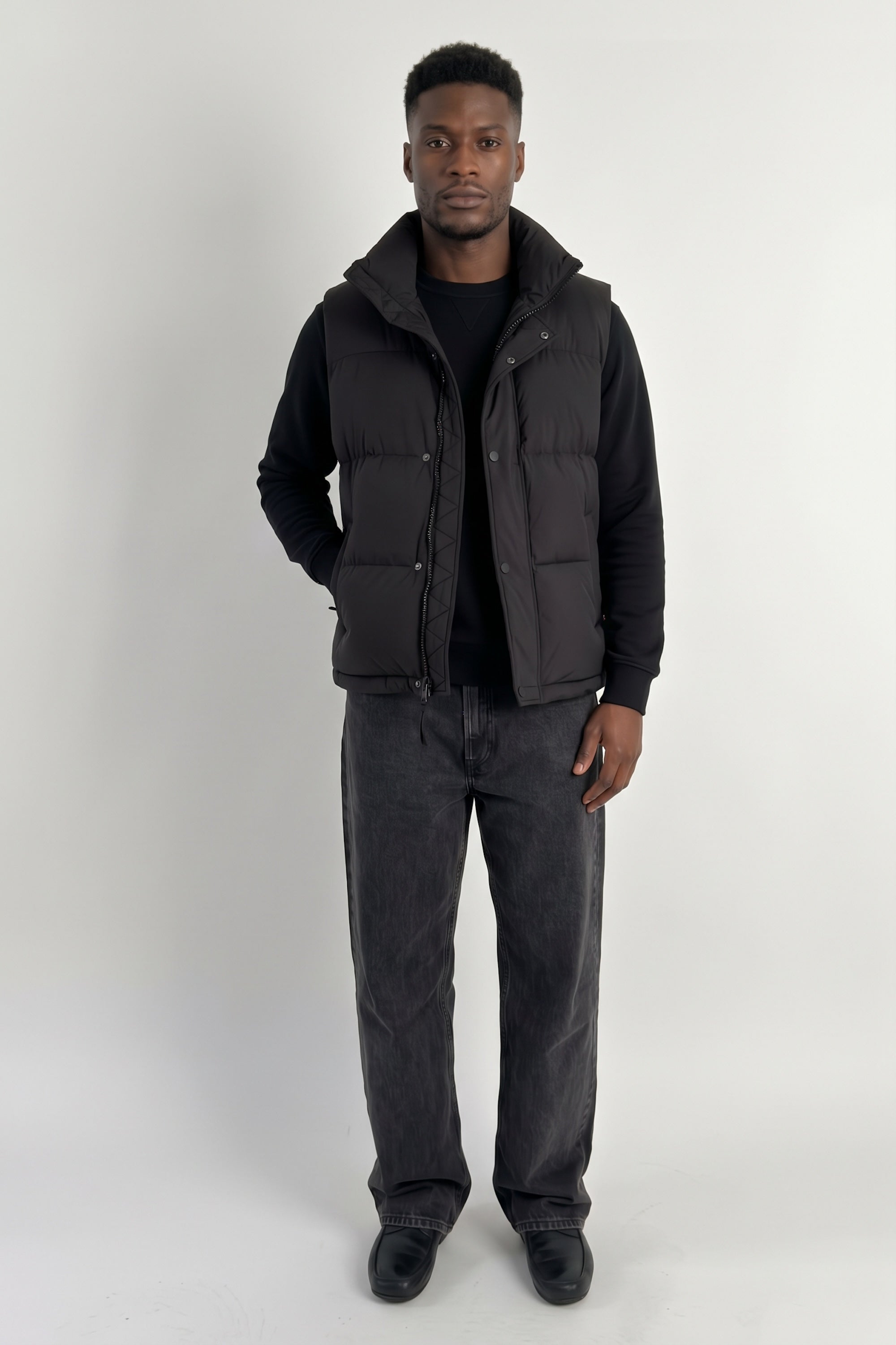 Puff-O® Men Down Puffer Vest orolay #color_black