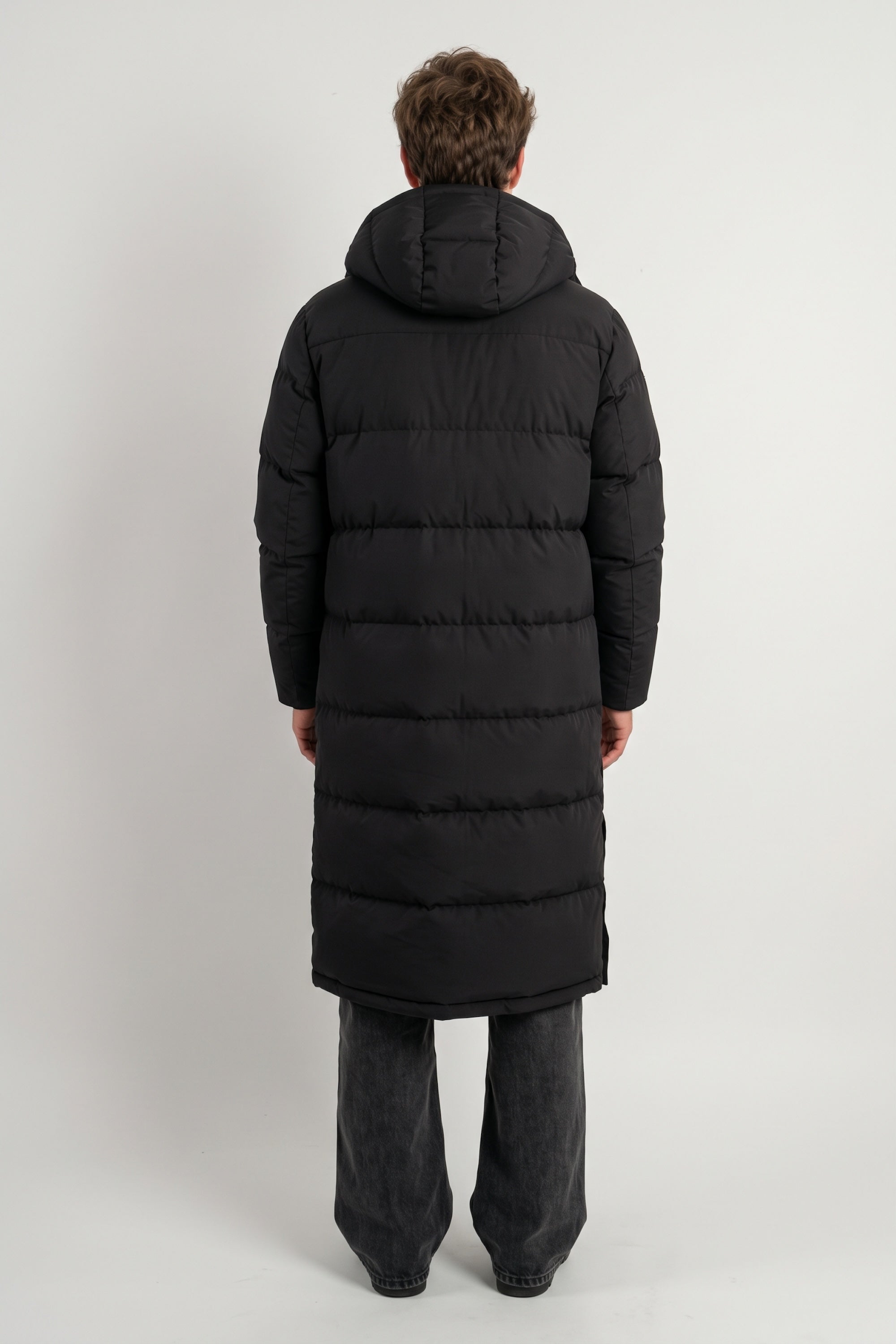Puff-O® Men Long Down Puffer Jacket #color_black