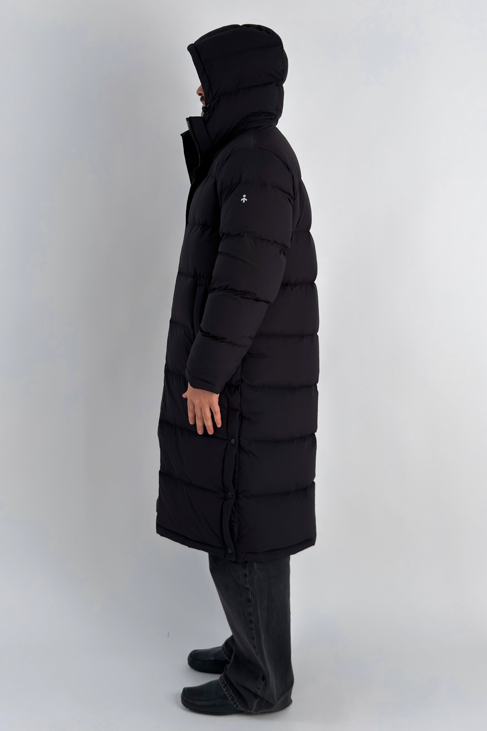 Puff-O® Men Long Down Puffer Jacket #color_black