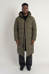 Puff-O® Men Long Down Puffer Jacket #color_olive