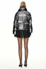 Orolay-Puff-O O-Lab Disco Sequin Jacket-#color_Black crystal