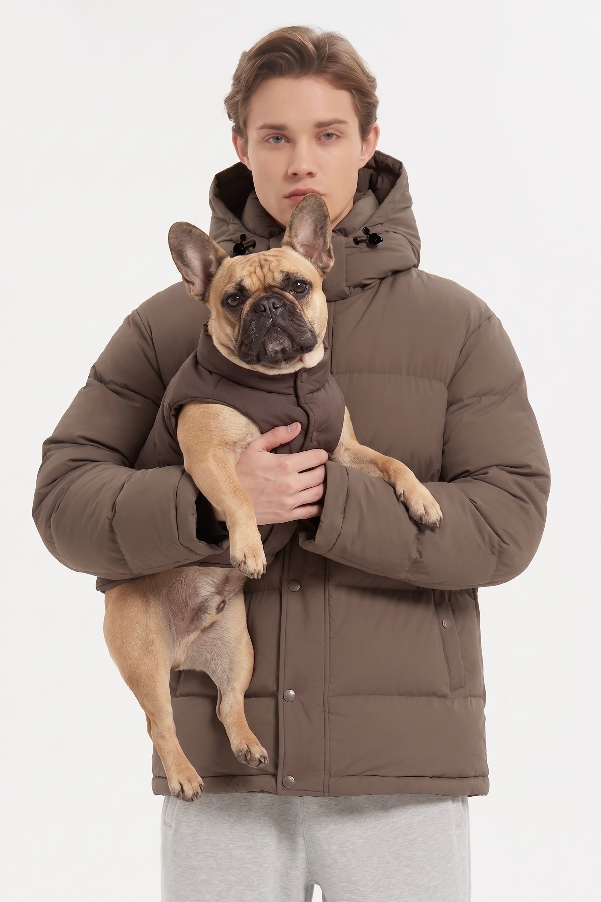 Puff-O Pet Puffer Jacket #color_coffee