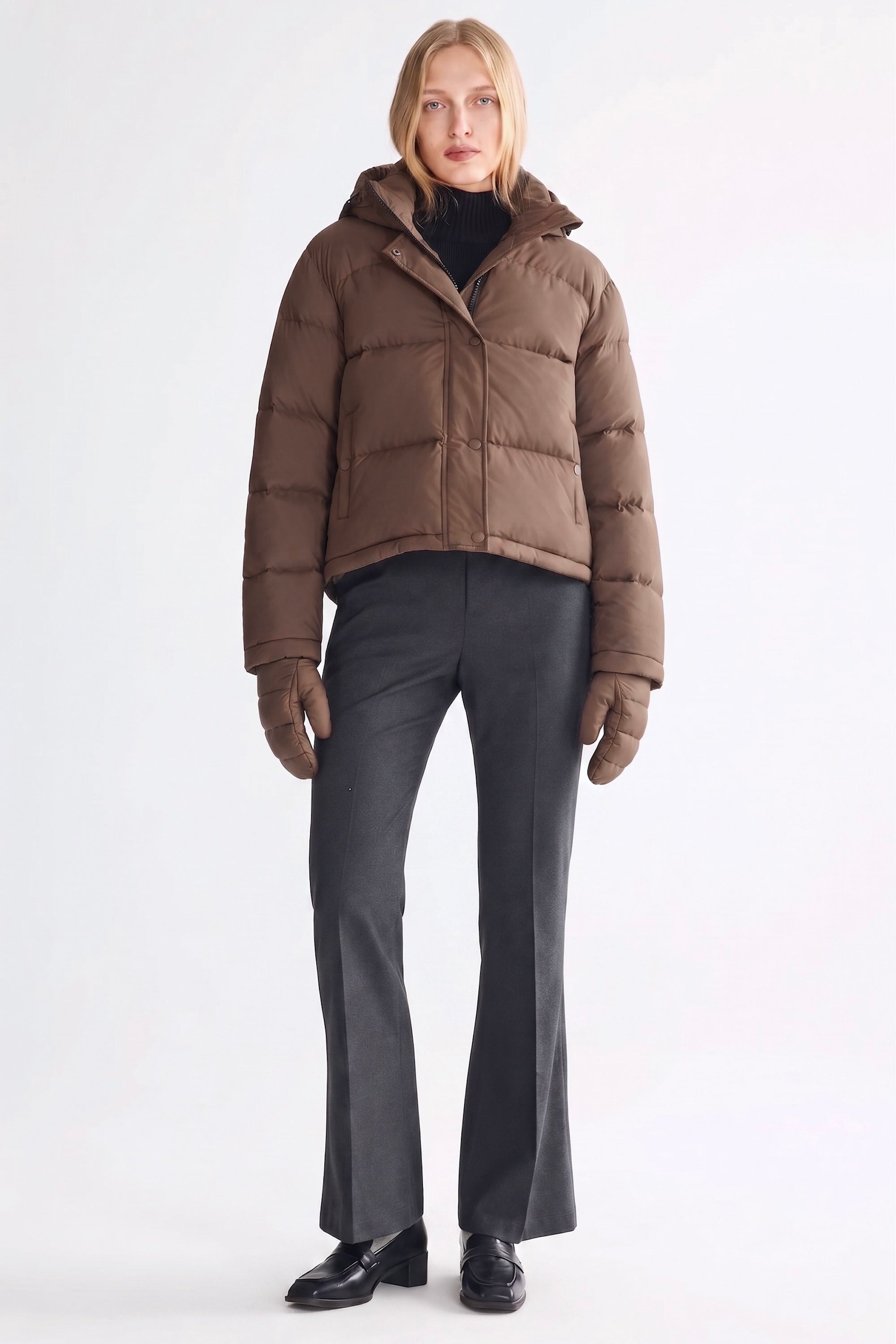 Puff-O® Puffer Gloves #color_Coffee