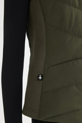 Orolay Quilted Vest with SLim-Fit Waist Design #color_Olive