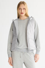 Orolay Quilted Vest with SLim-Fit Waist Design #color_gray