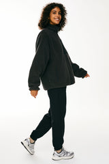 Orolay Reversible Fleece Jackets Full Zip Long Sleeve #color_Odyssey Gray