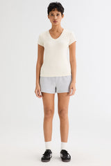 orolay Slim-Fit Crew Neck Stretch Knit T-Shirt #color_soft white