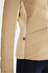 OROLAY Slim-Fit Quilted Hybrid Jacket #color_khaki