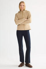 OROLAY Slim-Fit Quilted Hybrid Jacket #color_khaki