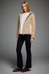 OROLAY Slim-Fit Quilted Hybrid Jacket #color_khaki