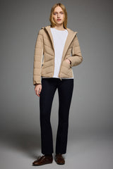 OROLAY Slim-Fit Quilted Hybrid Jacket #color_khaki
