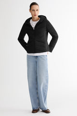 OROLAY Slim-Fit Quilted Hybrid Jacket #color_black