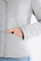 OROLAY Slim-Fit Quilted Hybrid Jacket #color_gray
