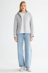 OROLAY Slim-Fit Quilted Hybrid Jacket #color_gray