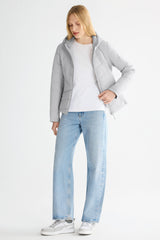 OROLAY Slim-Fit Quilted Hybrid Jacket #color_gray