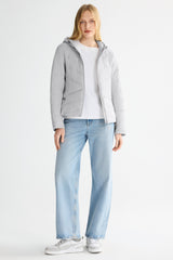 OROLAY Slim-Fit Quilted Hybrid Jacket #color_gray