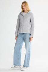 OROLAY Slim-Fit Quilted Hybrid Jacket #color_gray