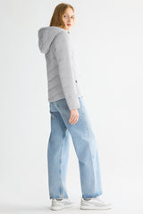 OROLAY Slim-Fit Quilted Hybrid Jacket #color_gray