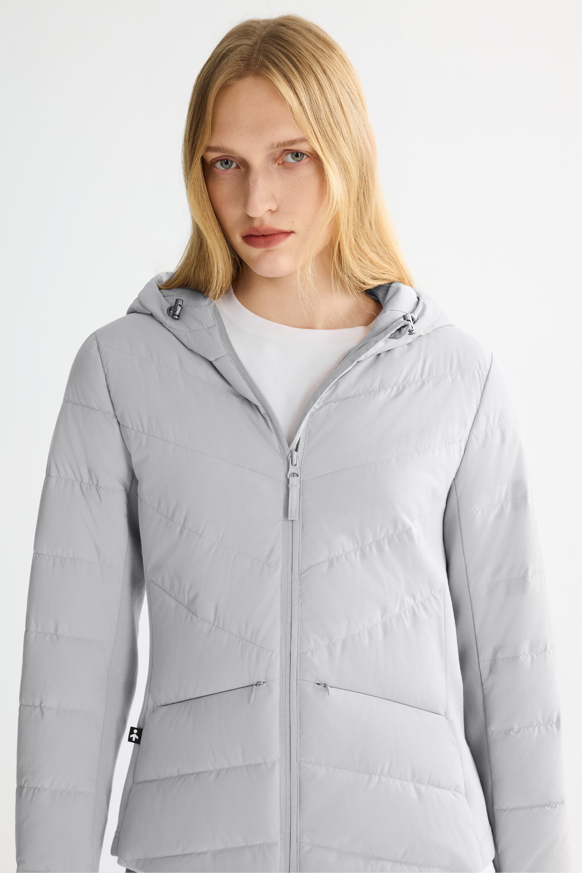 OROLAY Slim-Fit Quilted Hybrid Jacket #color_gray