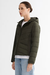 OROLAY Slim-Fit Quilted Hybrid Jacket #color_olive