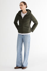 OROLAY Slim-Fit Quilted Hybrid Jacket #color_olive