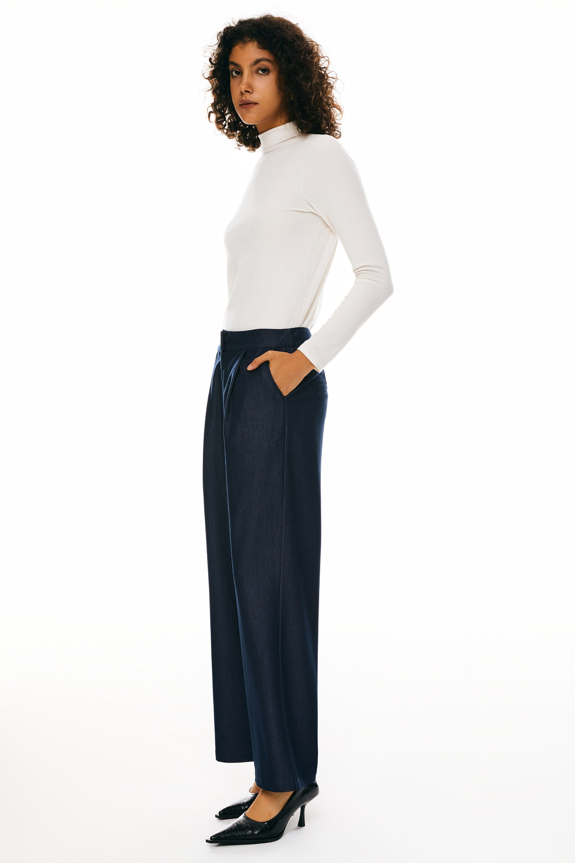 Straight Leg Dress Pants - Orolay, #color_Beacon Blue