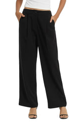 Straight Leg Dress Pants - Orolay, #color_Black