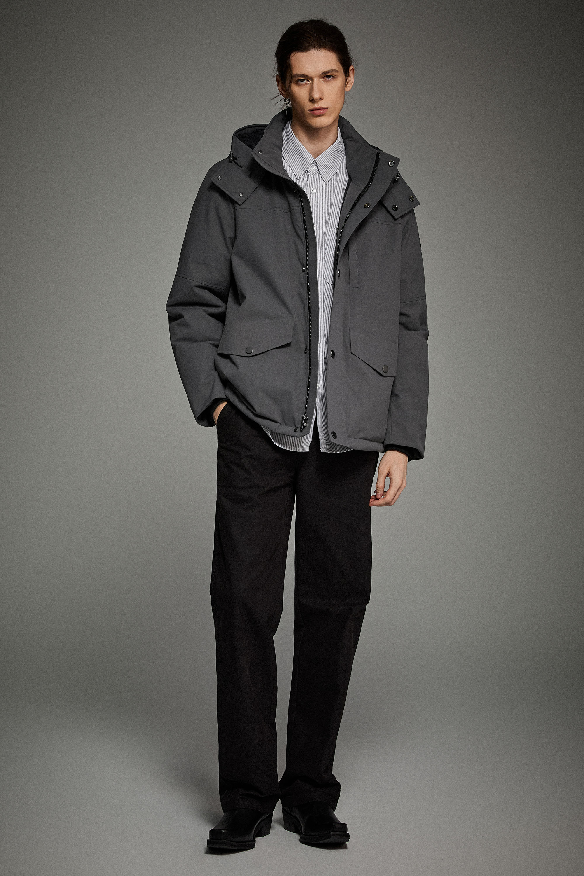 Super Warm Down Parka with Hood  Orolay #color_gray