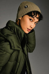Unisex Knit Cuffed Beanie #color_khaki