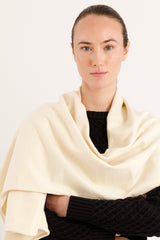 Orolay Wool Blend Knitted Scarf #color_beige