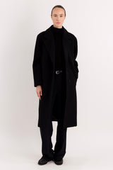 orolay Maxi Wool Coat 4-Button #color_black