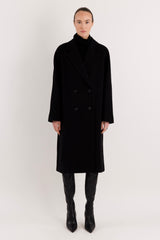 Maxi Wool Coat 2-Button OROLAY #color_black