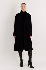 Maxi Wool Coat 2-Button OROLAY #color_black