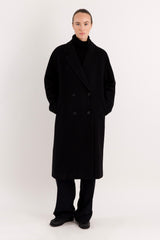 Maxi Wool Coat 2-Button OROLAY #color_black