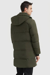 Orolay-Zip Up Snap Button Thickened Down Jacket-#color_rosin