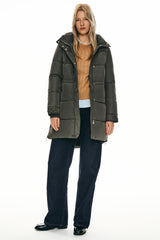 Orolay-Zipper Winter Thickened Puffer Coat-#color_Sea Turtle