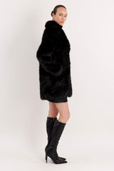 Mid-Length Faux Fur Coat orolay #color_black